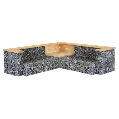 Preisvergleich Produktbild bellissa Gabionenlounge Eckteil L215xB215xT78xH 64 cm