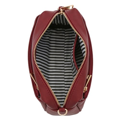 Image of FashionPuzzle Triple Zip Small Crossbody Bag