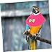 WOONEKY Parrot Bite Collar Protective Neck Cover for Bird Recovery Soft Polar Fleece Material Easy to Wear for Injured Post-Surgery Birds Pink