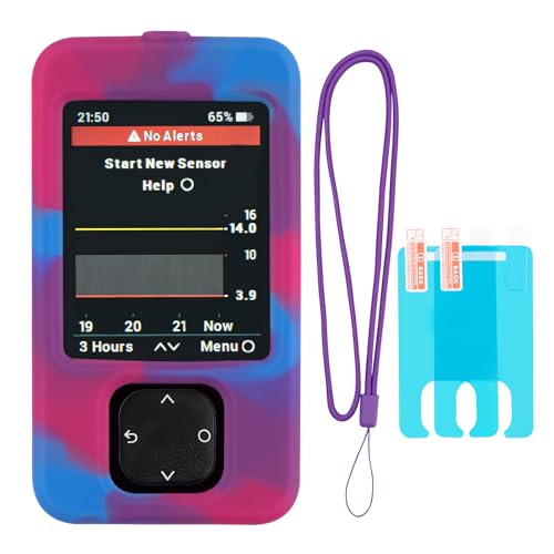 Swiatla Dexcom G7 Receiver Case with Neck Lanyard and 2PCS Screen Protector (Tricolor Mixing)