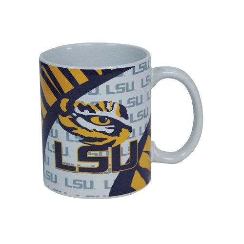 NCAA LSU Tigers Vortex Ceramic Mug, One Size, Multicolor