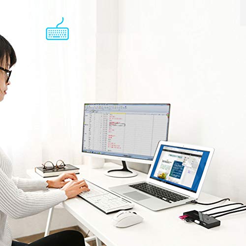 Mobestech Seletor de chave USB 2.0 para impressora, teclado, mouse, caixa comutadora USB 2.0