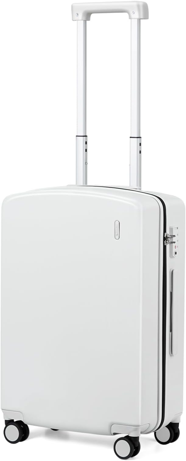 20 Inch Carry On Luggage 22x14x9 Airline Approved Lightweight Hard Sided Luggage with Spinner Wheels Suitcases Tsa Luggage for Travel Rolling Luggage Carry On Bag(Smoke White)