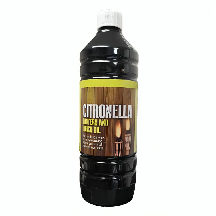ZOPPER Citronella Lantern Oil 1 Litre and Torch Oil - Lmap Oil Suitable for Use Outdoors, Based on Natural Lemongrass Extracts