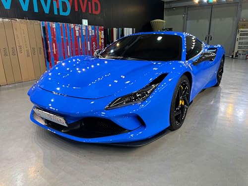 Image of ColorFusion PPF by VViViD, Gloss Shark Blue Dry Apply PPF Vinyl Car Wrap Roll 1.3ft x 5ft
