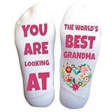 Best Grandma Socks Funny Loving Grandmother Life Gift One Size
