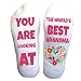 Best Grandma Socks Funny Loving Grandmother Life Gift One Size