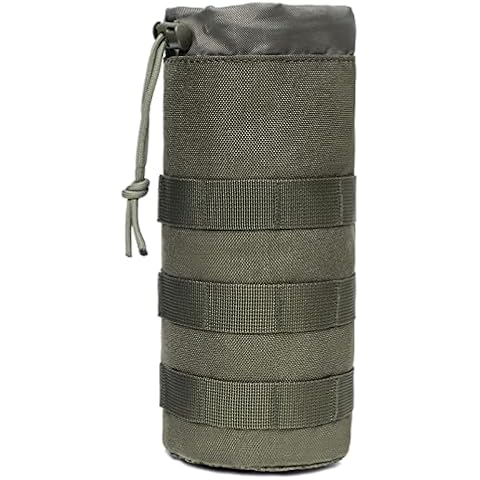 TRIWONDER Bolsa de Botella de Agua Táctica Molle Plegable Cover
