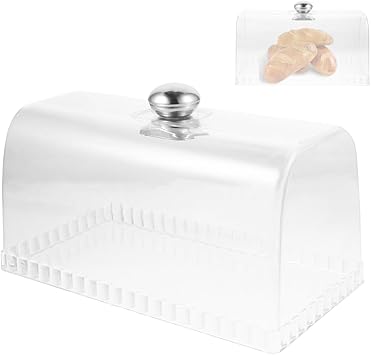CALLARON Transparent Cake Stand Cover 10.62X6.10X5.51In Dessert Lid with Smooth Handle for Cake Protection and Display in Home Kitchen