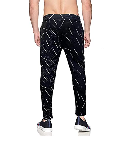 Image of AVOLT Men Slim Fit Lycra Blend Track Pants