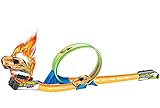 Brigamo Looping Rennbahn Trackset - Pista de Coche con Coche de Juguete, 110 cm