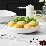 MALACASA 10 Large Pasta Bowls 56 OZ White Salad Bowls Soup Bowls Porcelain Serving Bowls Set of 4 Large Kitchen Bowl Plates Pasta Plates Microwave Dishwasher Safe Series REGULAR