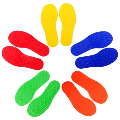 SUPVOX 5pares Masaje Táctil De De Manos y Pies para Entrenamiento De Integración Sensorial Aula y Hogar Alfombra De Sensorial para Gimnasio y Sala De Estar