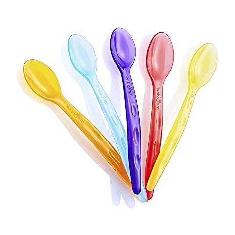 BabyJem 1115661 Baby Spoons Transparent Pack of 5 Multi-Coloured Cover