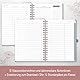 Häfft® Lehrer-Planer 2025/2026 A5 + Deluxe Poppy Hardcover Lehrerkalender, Schuljahresplaner mit Spiralbindung, Schulplaner - nachhaltig & klimafreundlich