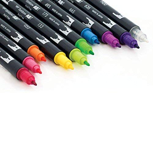 Image of Tombow Dual Brush Pen Art Markers With Primary, Bright And Secondary Colors., Multicolor