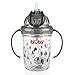 Nuby Tritan No Spill Flip N' Sip Twin Handle Printed Cup with 360 Weighted Straw, Colors May Vary