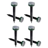 Roxvue Repelente de VibracióN UltrasóNico Solar para Exteriores de 8 Piezas, Repelente de Serpientes, Repelente de Serpientes ElectróNico, para JardíN, Granja, Etc.