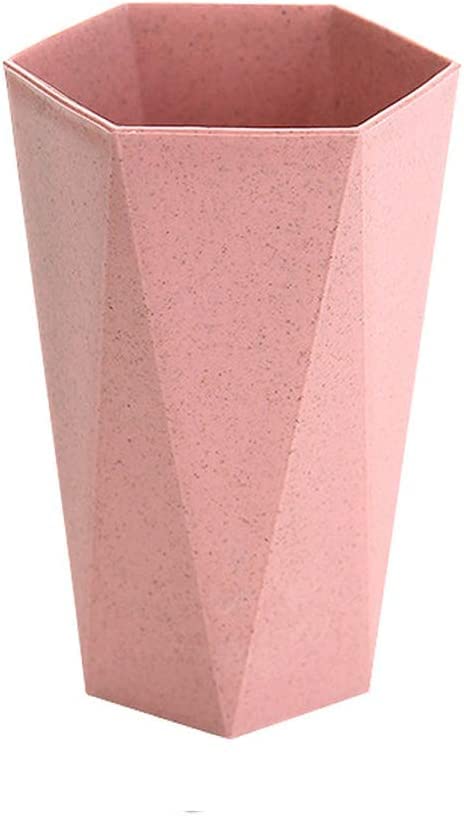 歯磨きコップ 歯ブラシコップ うがいコップ プラスチック製 浴室用コップ 歯みがきコップ 洗面用品 洗面所(ピンク)