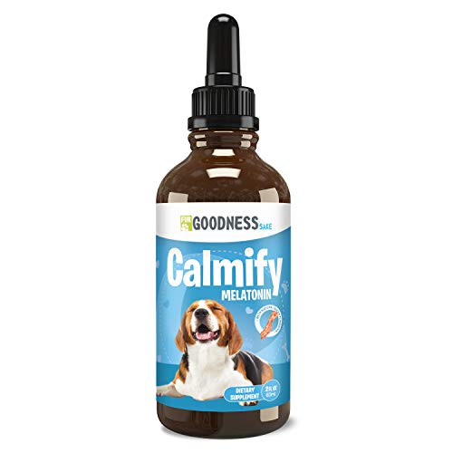 Fur Goodness Sake Liquid Melatonin for Dogs - Anxiety Relief and Calming Aid