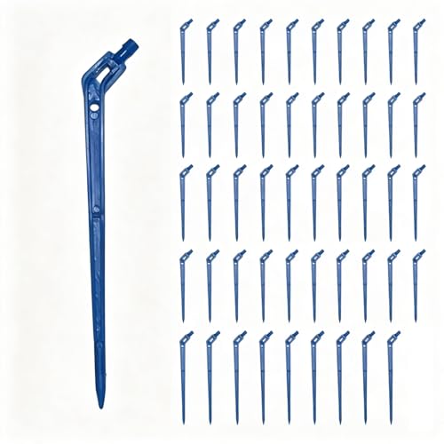 THXFUNAREA Arrosage Goutte à Goutte Goutteurs Irrigation 4/7 mm Piquets Goutte à Goutte 10 cm Emetteurs Arrosage Jardin Systeme Irrigation 50 Pieces