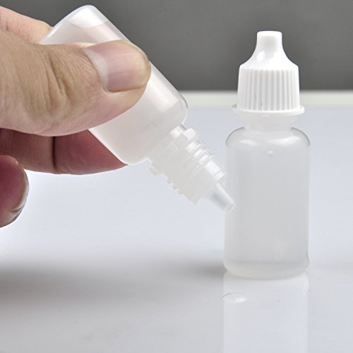 Jespeker 50 PCS 10ml Plastic Dropper Bottle Drop Bottles Empty Squeezable Eye Liquid Essential Oil Squeeze Bottle Small Dropper Refillable Containers with Caps3