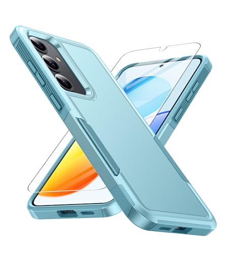 Image of FNTCASE for Samsung Galaxy S25-Plus Case: S24-Plus Dual Layer Shockproof Protective Cell Phone Cover Military Grade Drop Proof Protection Hybrid Matte Textured Rugged Hard Phonecase (Mint Green)