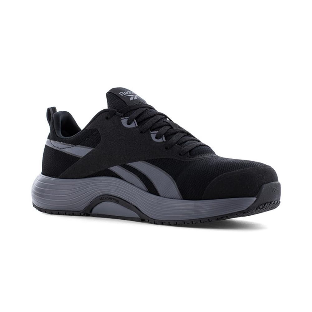 Reebok Work Men's Lite Plus 4 Composite Toe Athletic Work Shoe Black/Grey - RB5102