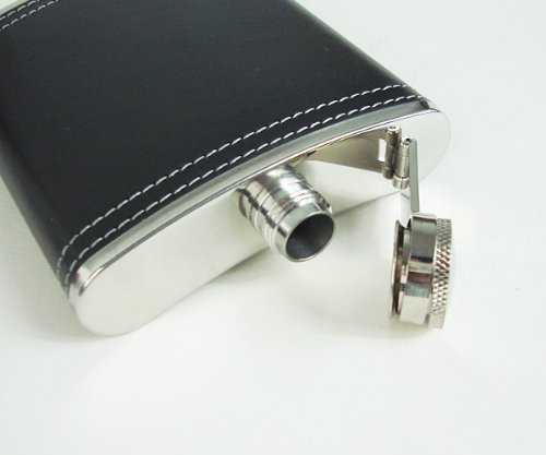 ヒップフラスコ 黒色 7oz + 漏斗 セット!