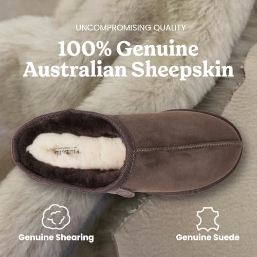 Image of Fireside by Dearfoams Men's Grafton Shearling Indoor /Outdoor Clog