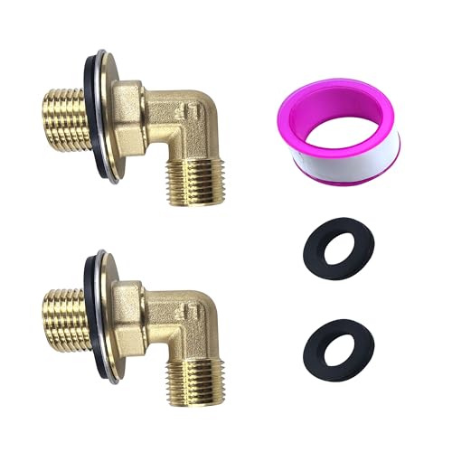 2 Pack Wall Mount Commercial Faucet Installation kit, 90 dergee Backsplash Mount Set for Stainless Steel Kitchen Prep & Utility Sink