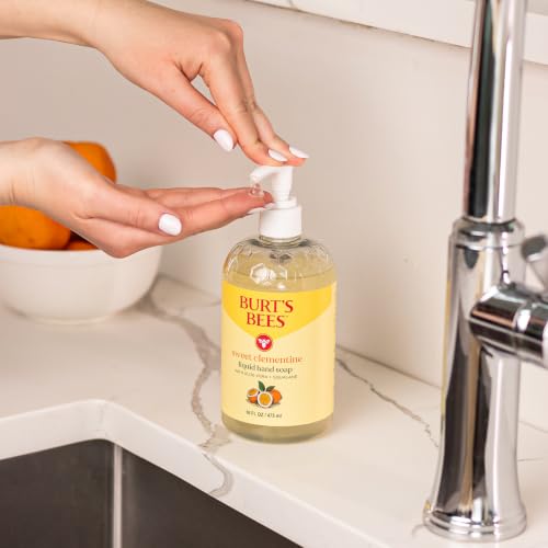 Burt's Bees Moisturizing Liquid Natural Hand Soap, Sweet Clementine Scent - image 3