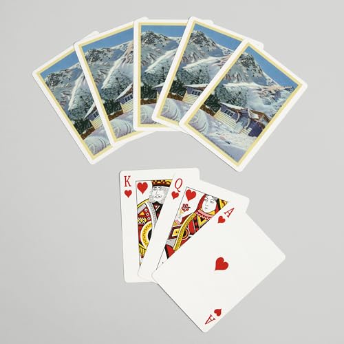 Baraja de 52 cartas tamaño póker con diseño vintage miniatura 7