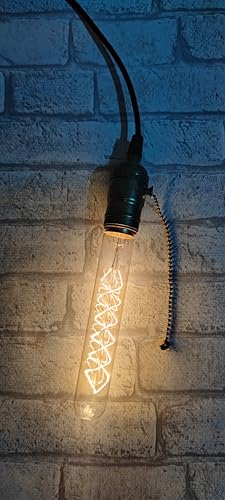 Kit 2 Lâmpadas Filamento de Carbono T30 40W 110V E27 Elgin, Decoração Retrô