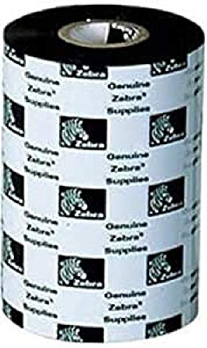 Zebra 2300 Wax 110mm x 300m - Cinta de impresoras matriciales, Negro, Caja de 12