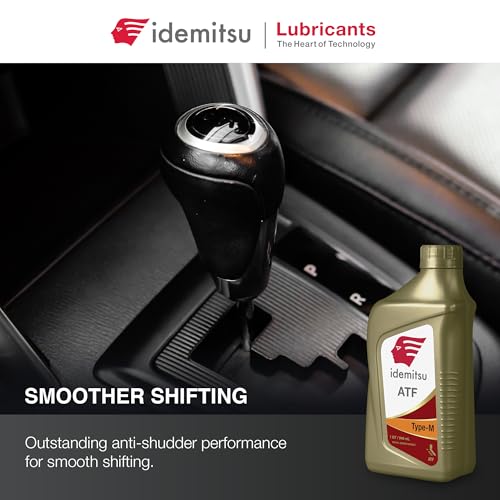 Idemitsu ATF Type M Automatic Transmission Fluid – 1 Quart, Case of 12 | Compatible with Mazda and Ford | Part Number: 30040092-75000C020 | Superior Wear Protection and Performance
