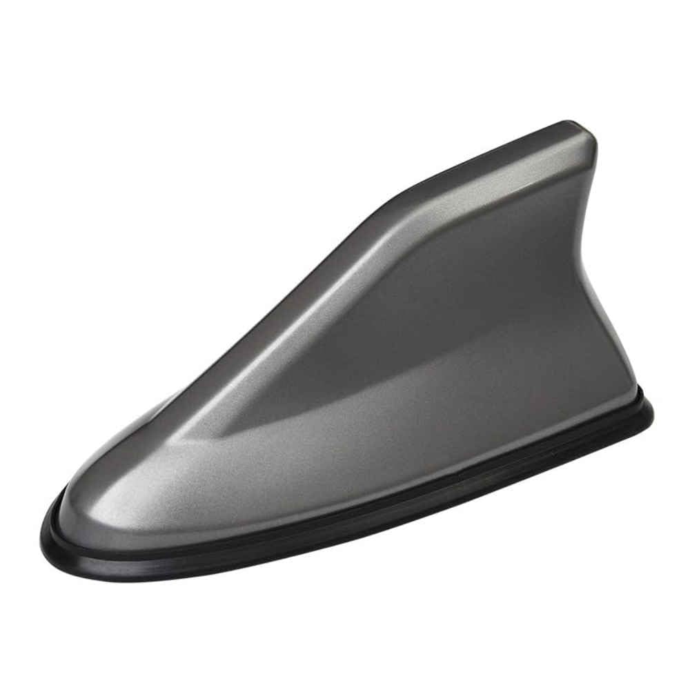 DZTYNKO Car Shark Fin Antenna for Dodge Daytona Hatchback 1984-2025, Roof Aerial Cover Replacement with Adhesive Base, Decorative Car Antenna Cover,B/Silver
