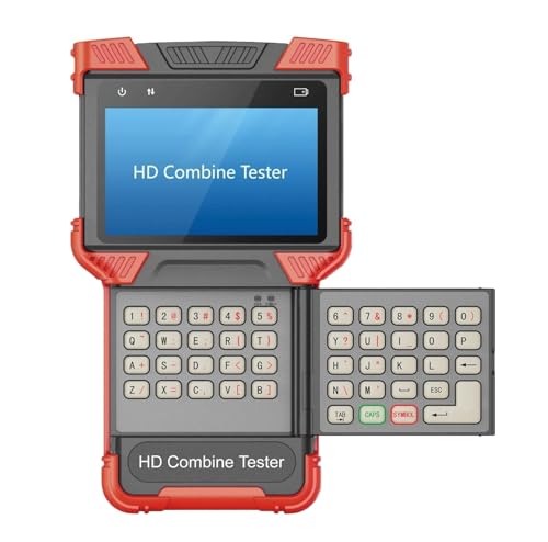 Probador de cámaras IP y CCTV AHD TVI CVI con monitor y test RJ45