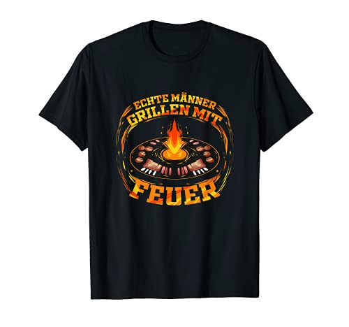 Homme Barbecue pour homme avec plaque de feu pour maître du barbecue. T-Shirt