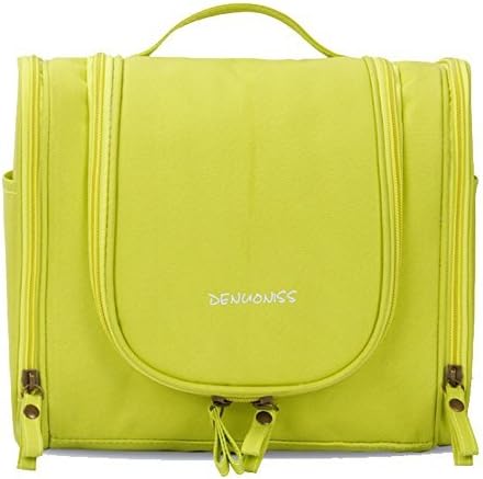 CYBERNOVA Multi-functional large capacity hanging cosmetic Travel Bag toilet Bag toiletry Bag Washbag Organizer Kits/Cosmetic Pouch/Personal care Hygiene Purse (YellowGreen)