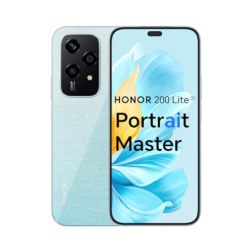 HONOR 200 Lite, 5G Dual SIM, 12GB RAM + 256GB ROM, 6,7” Anti-Drop AMOLED Display, 108MP Triple Rear Camera, Starry Blue - International Version