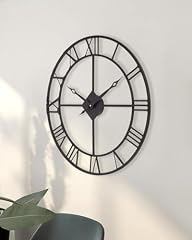 24 Inch Wall Clock, Large Roman Numerals Wall Clocks Battery Operated, Slient Vintage Skeleton 24 Inch Wall Clock, Large Roman Numerals Wall Clocks Battery Operated, Slient Vintage Skeleton item