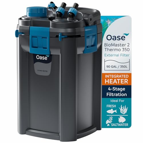 OASE BioMaster 2 Thermo 350 Canister Filter for Aquariums &ndash; External Aquarium Filter with Built-in...