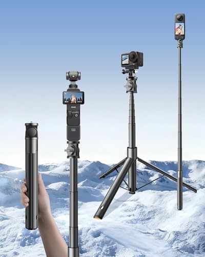 Ouverture automatique par contact au sol pour trépied vlog 160cm