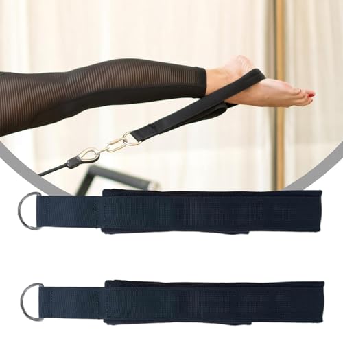 Pilates Banden Voor Reformer Toestel - Elastische Fysieke Band voor Training en Fitness - Dubbele Ring Yoga Strap voor Stretching - Oefeningen Enkel, Kuit en Pols, Training, Dans, Gym e - Afbeelding 4