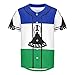 Vnurnrn Lesotho Flag Mens Baseball Button Down Jersey Hipster Hip Hop T Shirts