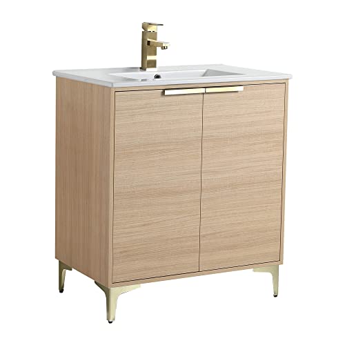 Fine Fixtures Wilmington 30 Inch Small Bathroom Vanity With Sink - 30 Bathroom Vanity With Sink Top Combo, Bathroom Vanities, Wooden 30 Inch Bathroom Vanity, Modern Bathroom Sink Cabinet, Sink Vanity #TOP30