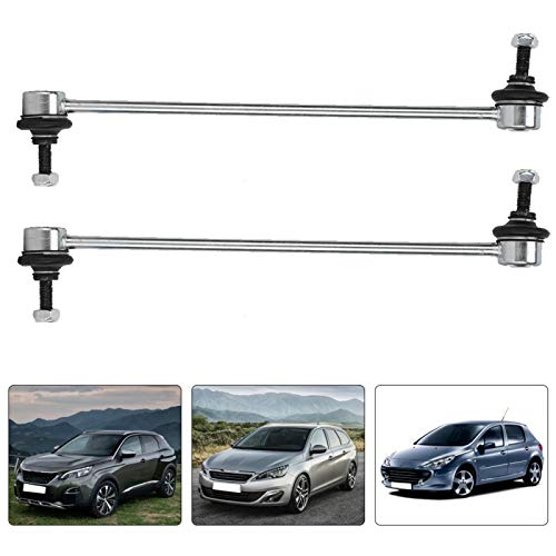 PBOHUZ Estabiliser Link - 1 par de estabilizadores dianteiros antirrolo, para Peugeot 307 308 3008 5