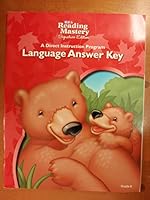 Reading Mastery Language Answer Key - Level K 0076122336 Book Cover