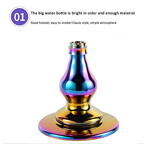 GUTYRE Shisha Set, Rohrverschraubungen, Bar KTV Edelstahl Shisha, Schlauch Großraumwürfel Komplettset, Farbe – Bild 3